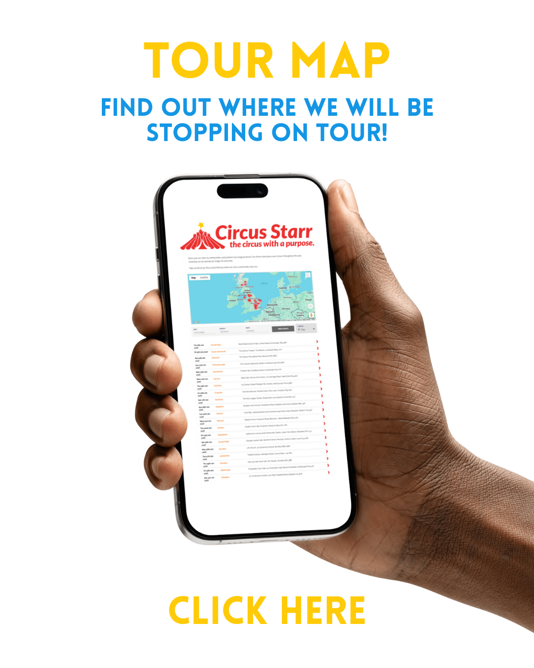 Tour Map - Find out where Circus Starr are heading to on their tour!